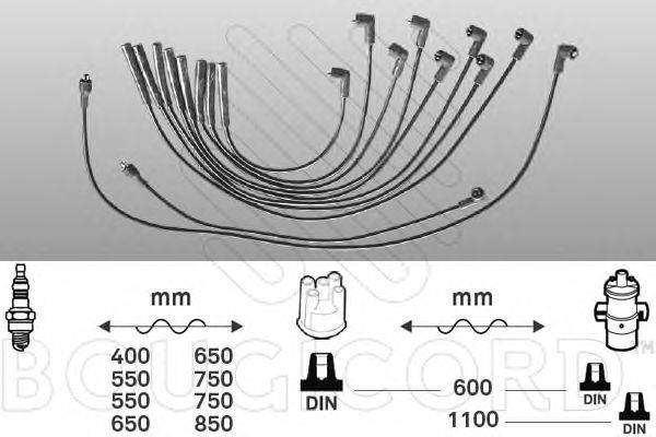 BOUGICORD 7102 Комплект дротів запалювання