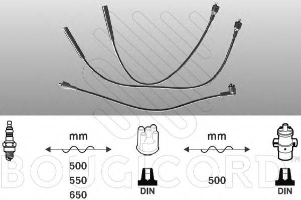BOUGICORD 7112 Комплект дротів запалювання