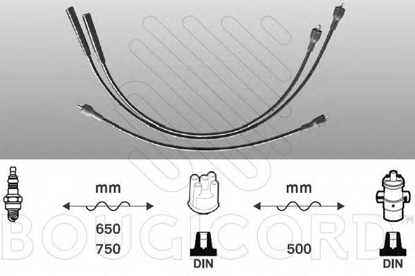 BOUGICORD 7114 Комплект дротів запалювання