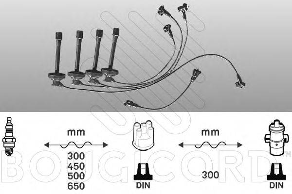 BOUGICORD 7198 Комплект дротів запалювання