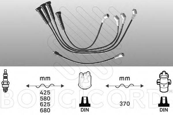 BOUGICORD 7229 Комплект дротів запалювання
