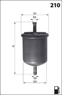 MECAFILTER ELE6039 Паливний фільтр