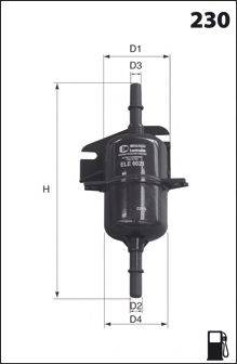 MECAFILTER ELE6021 Паливний фільтр