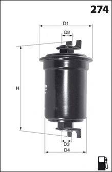 MECAFILTER ELE6086 Паливний фільтр