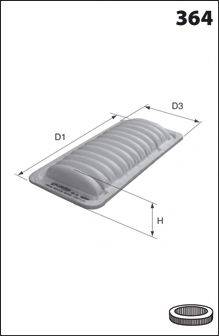 MECAFILTER ELP3925 Повітряний фільтр