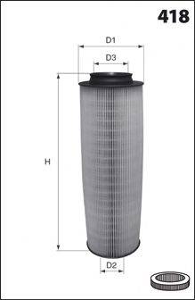 MECAFILTER EL9224 Повітряний фільтр