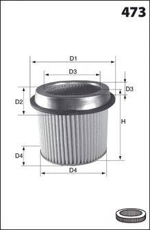 MECAFILTER EL3755 Повітряний фільтр