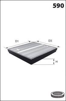 MECAFILTER FA3367 Повітряний фільтр