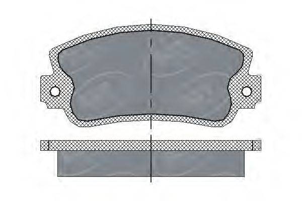SCT GERMANY SP143PR Комплект гальмівних колодок, дискове гальмо