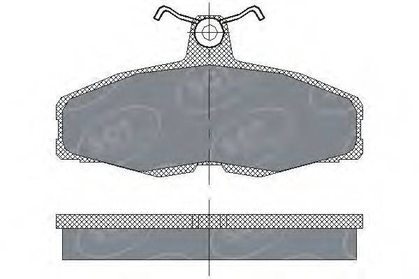 SCT GERMANY SP225PR Комплект гальмівних колодок, дискове гальмо