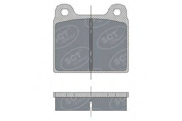 SCT GERMANY SP251PR Комплект гальмівних колодок, дискове гальмо