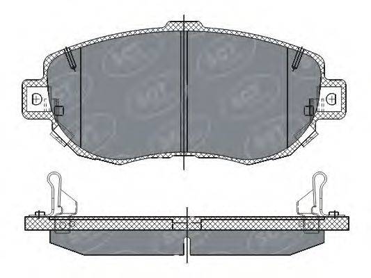SCT GERMANY SP261PR Комплект гальмівних колодок, дискове гальмо