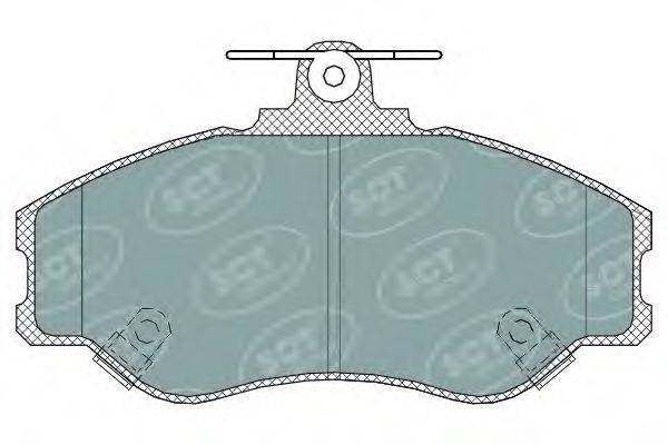 SCT GERMANY SP323PR Комплект гальмівних колодок, дискове гальмо