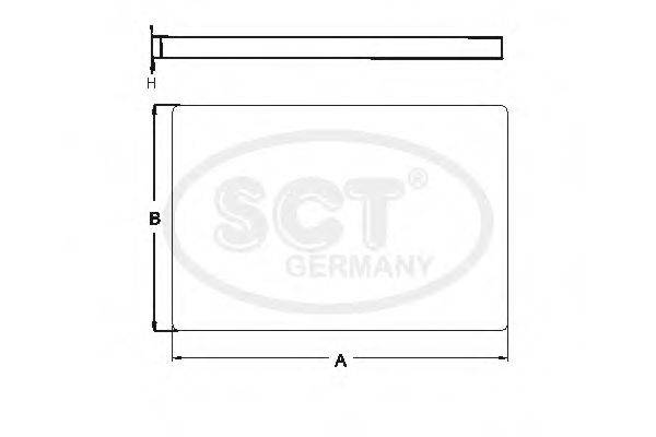 SCT GERMANY SAK275 Фільтр, повітря у внутрішньому просторі