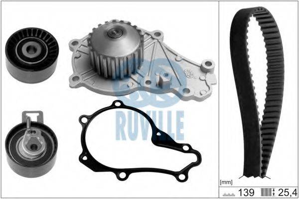 RUVILLE 56664701 Водяний насос + комплект зубчастого ременя