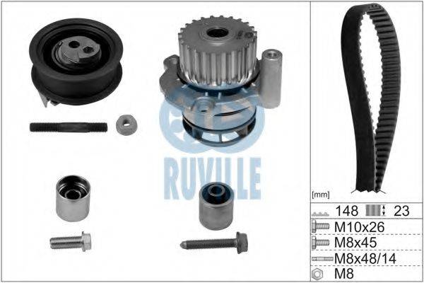 RUVILLE 56368701 Водяний насос + комплект зубчастого ременя