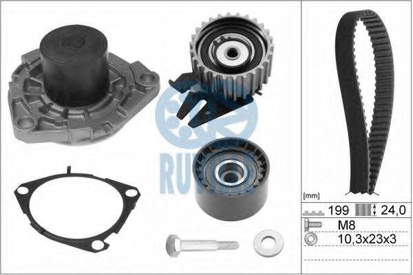 RUVILLE 55898711 Водяний насос + комплект зубчастого ременя