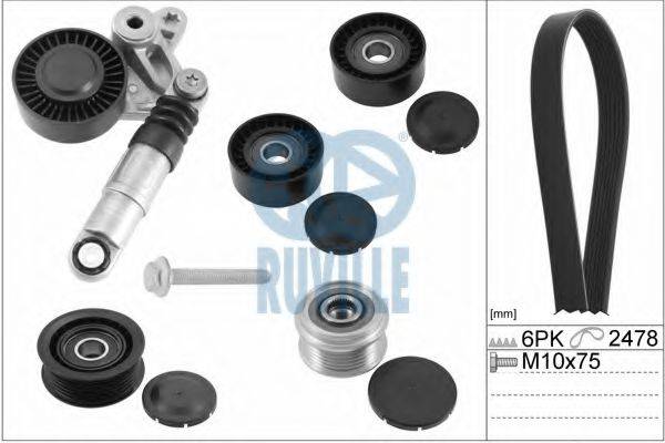 RUVILLE 5635885 Полікліновий ремінний комплект