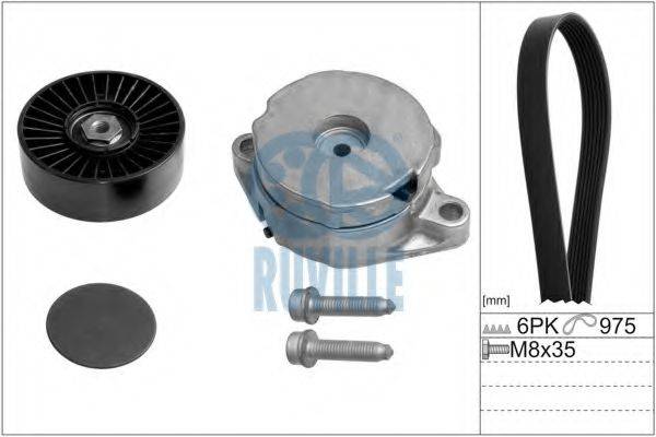 RUVILLE 5547482 Полікліновий ремінний комплект