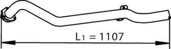 DINEX 74503 Труба вихлопного газу