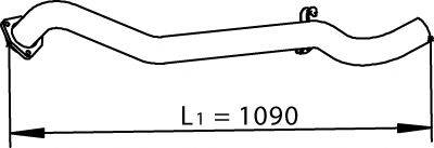 DINEX 74507 Труба вихлопного газу