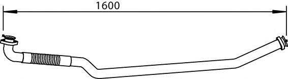 DINEX 53247 Труба вихлопного газу