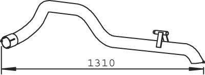 DINEX 54600 Труба вихлопного газу