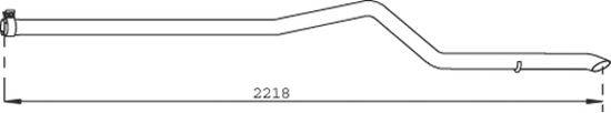 DINEX 32518 Труба вихлопного газу