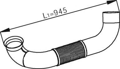 DINEX 54193 Труба вихлопного газу