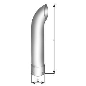 DINEX 91432 Труба вихлопного газу