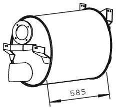 DINEX 51333 Середній глушник вихлопних газів