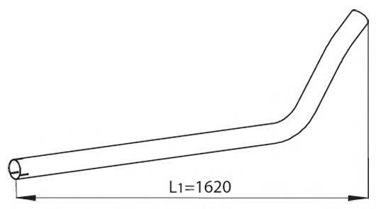 DINEX 52621 Труба вихлопного газу