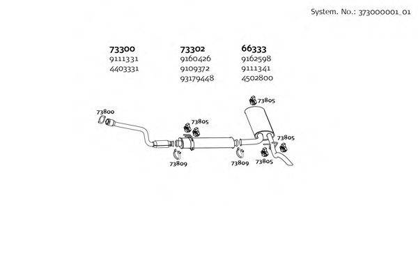 DINEX 37300000101 Система випуску ОГ