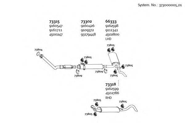 DINEX 37300000501 Система випуску ОГ