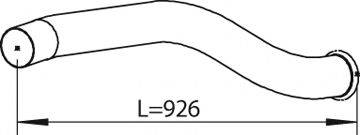 DINEX 81239 Труба вихлопного газу