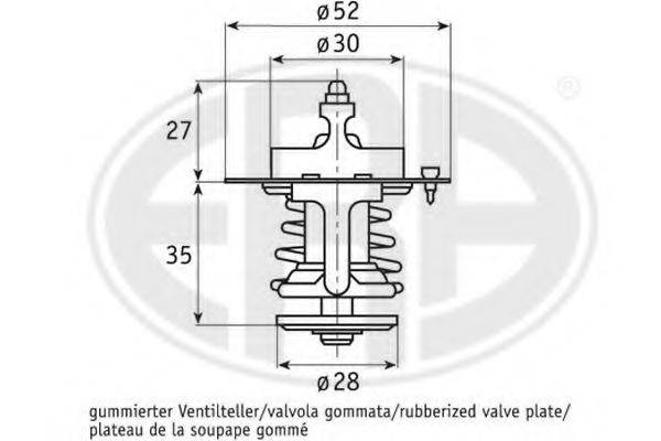 ERA 350107 Термостат, охолоджуюча рідина