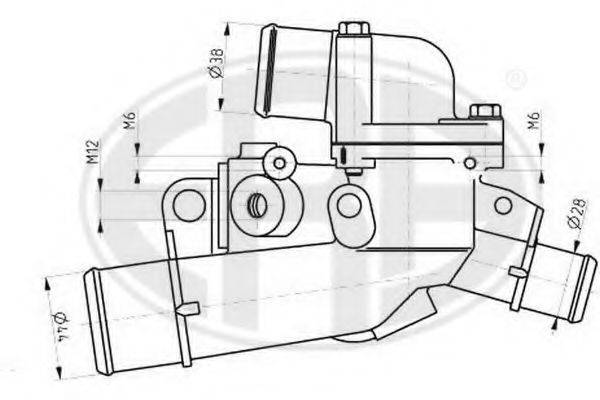 ERA 350344 Термостат, охолоджуюча рідина