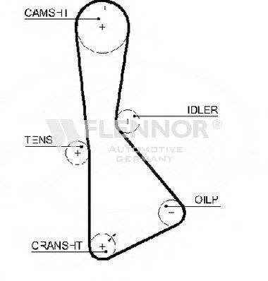FLENNOR 1016 Ремінь ГРМ