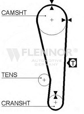 FLENNOR 4102V Ремінь ГРМ