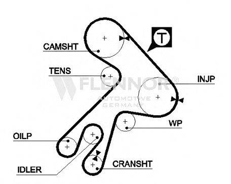 FLENNOR 4946V Ремінь ГРМ