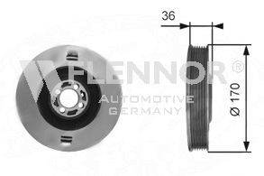 FLENNOR FVD99535 Ремінний шків, колінчастий вал
