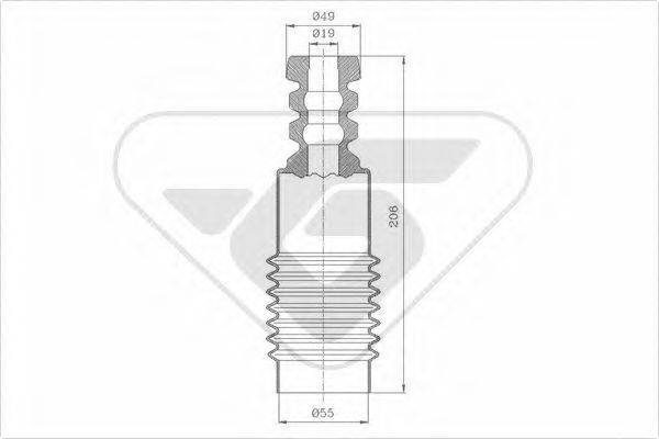 HUTCHINSON KP013 Пилозахисний комплект, амортизатор