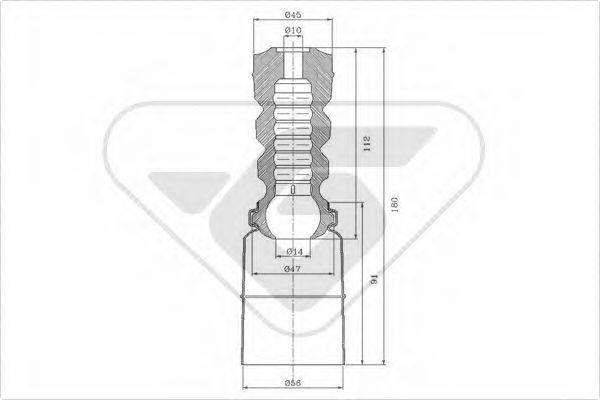 HUTCHINSON KP078 Пилозахисний комплект, амортизатор