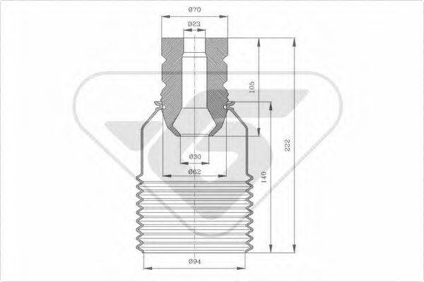 HUTCHINSON KP089 Пилозахисний комплект, амортизатор