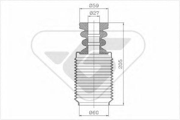 HUTCHINSON KP100 Пилозахисний комплект, амортизатор