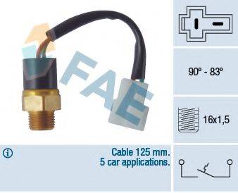 FAE 36360 Термивимикач, вентилятор радіатора