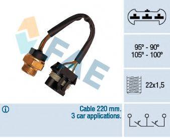 FAE 38050 Термивимикач, вентилятор радіатора