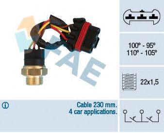 FAE 38300 Термивимикач, вентилятор радіатора