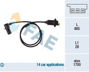 FAE 78082 Датчик, частота обертання колеса