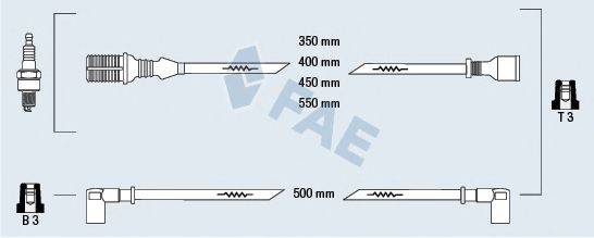 FAE 83810 Комплект дротів запалювання